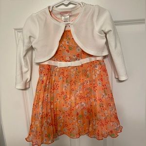 Toddler Party Easter Formal Dress with Shawl size 2T